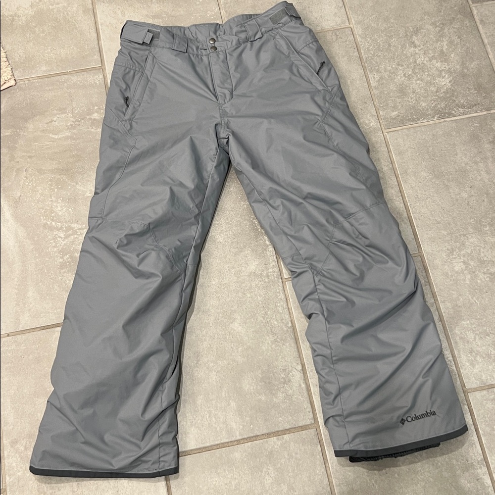 Columbia Light Gray Snow Pants size Large